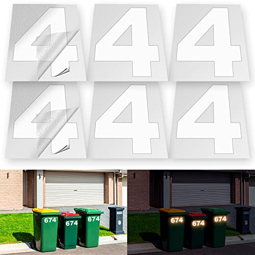 Isyfix Reflective Vinyl Number 4 Stickers