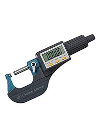 Beslands   Micrómetro digital de pantalla electrónica (0 1"   0 25 mm, calibre 0,00004"   0,001 mm de grosor, herramienta de medición de pulgadas diámetro métrico (con batería extra)