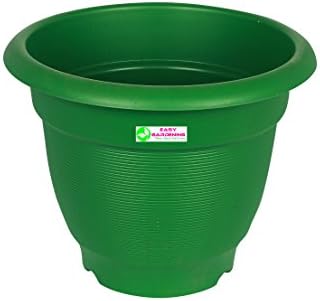 Easy Gardening 12" Elegance Gardening Planters Green Color Pots (6)