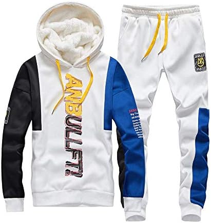 ALLAK Men's Athletic Tracksuit Warm Jogging Sweat Suits