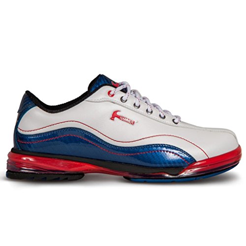 Hammer Mens Force Performance Bowling Shoes LE Patriot- White/Navy/Red (13 M US)