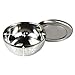 Set of 4, Korean Stainless Steel Rice Bowl with Lid Set, Korean Kitchen Restaurant, Multi-Purpose Stainless Steel Hygienic Sanitary Bowl + Lid Set