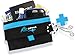 The RooSportPlus Magnetic Running Pouch - Magnetic Pocket to Hold Cell Phone, Wallet, Earphones - Securely Carry Essentials While Running - Magnetic Closure for Convenience - Blue, Large