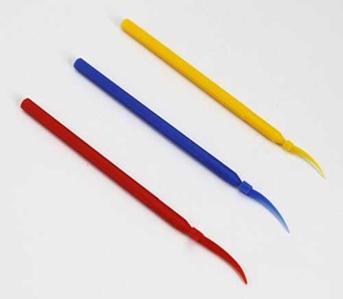 300pcs Dental Plastic Wedge with Long Handle 3sizes (3colors) Poly-Wedges
