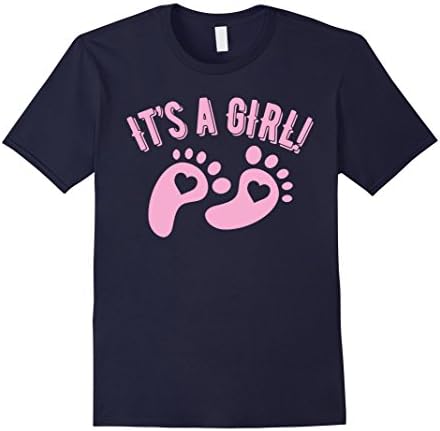 Men's It's A Girl Shirt: New Baby Coming Soon Pregnancy Gift Tee 2XL Navy
