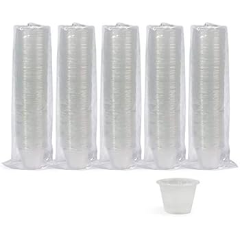 Medpride Disposable, Graduated, Plastic Medicine Cups- Bulk Set of 500, 1 Ounce Cups with Volume, Dosage Measure-for Mixed Pills, Liquid Medication Measuring, DIY Arts & Crafts/Mixes, Mouthwash