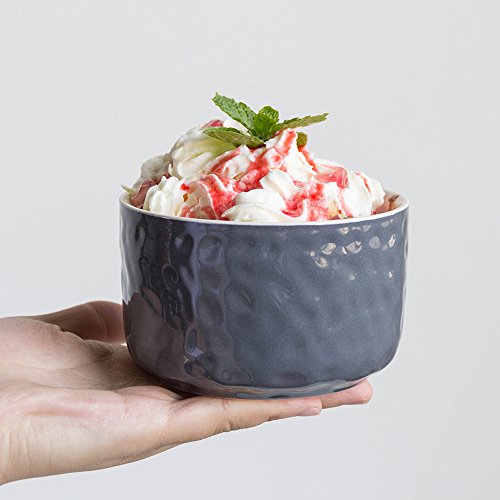 Bakeware Set, Krokori 8 oz Souffle Dish Brulees Dish Pudding Cups Ceramic Baking Casserole for Cooking, Kitchen, Cake, Dinner, Banquet and Daily Use - ( Random Color, 4-Pieces of Ramekins)
