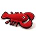 TUFFY - World's Tuffest Soft Dog Toy - Ocean Larry Lobster -Squeakers - Multiple Layers. Made Durable, Strong & Tough. Interactive Play (Tug, Toss & Fetch). Machine Washable & Floats.