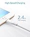 Anker Powerline 6ft Lightning Cable, MFi Certified for iPhone Xs/XS Max/XR/X / 8/8 Plus / 7/7 Plus / 6/6 Plus / 5s / iPad, and More(White)