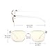 Computer Glasses Blue Light Blocking Glasses[Better Sleep]Shileded Anti Blue Light Glasses,Anti Glare Reading/Gaming Glasses for Men and Women(Transparent)