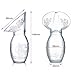 Silicone Breastfeeding Manual Breast Pumps Milk Pump Suction with Lid,Breast Milk Saving Made Easy,Flexible & Lightweight ,Pack of 2