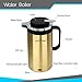 Upgraded 2017 Water Kettle Stainless Steel Extra Large Electric Hot Water Boiler,  Anti Rust Stainless Steel Safety Auto Shut Off , For Tea  , Easy Pour Spout, 800W, 1.7L (7 Cups), Gold (PKWK23GD)