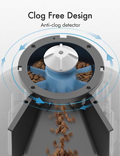 PETLIBRO Automatic Cat Feeder, 4L Auto Pet Dry Food Dispenser with Clog-Free Design, Low Food LED Indication, 0-50… - Image 5