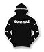 Riot Society Marc E. Bassy Groovy People Mens Graphic Pullover Hoodie Sweatshirt - Black, X-Large