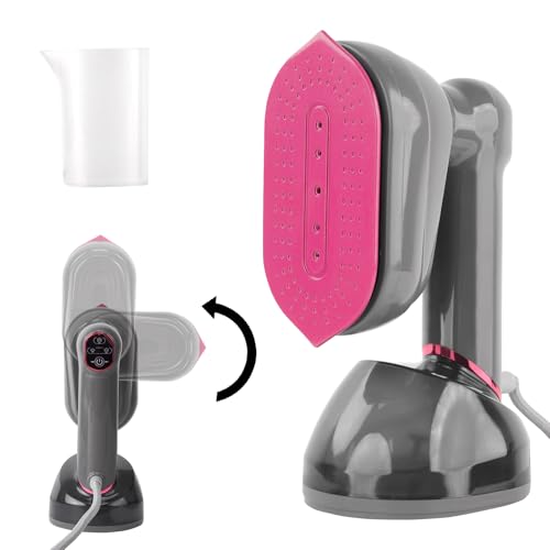 Steamer for Clothes Travel Steamer & Iron 2-in1, 1200W Handheld Clothes Steamer, 3 Steam, 230ml Water Tank Rotary Portable Garment Steam Iron for Travel Home College Dorm