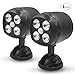 Ambaret LED Lights, Wireless 600 Lumen Battery-Operated Outdoor Wall Light Motion Sensor Activated LED Spotlight, Waterproof Security Lighting for Wall Garden Garage Pathway (2 Pack)