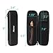Straight Edge Razor AKUNSZ Professional Black Barber Straight Razor with 100 Single Edge Razor Blades and Barbers Razor Case - High-Quality Garapa wooden Handle