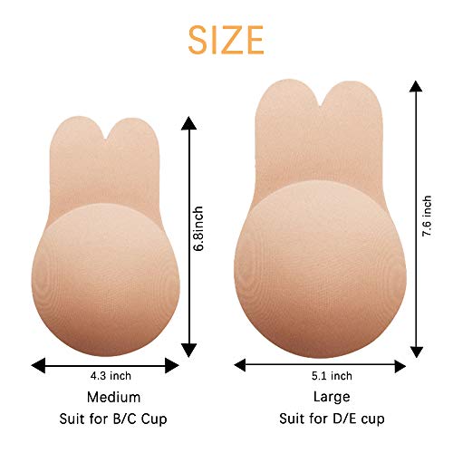 Adhesive Bra, Sticky Bra Breast Lift Tape Breast Pasties, Invisible Lift Up Tape Rabbit Ear Push