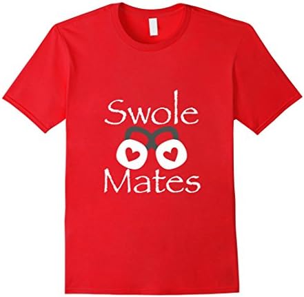 Men's Swole Mates Kettle Bell - Workout Shirt Large Red