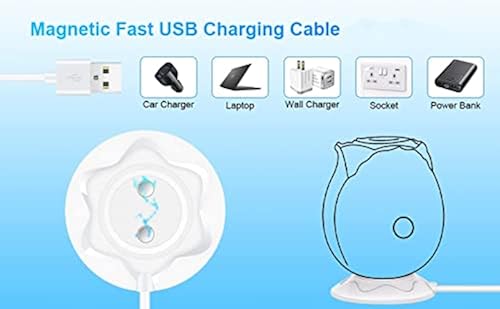 2 Pack-Rose Toy Charger, Standing Magnetic Adapter Fast Charging USB Cable  for Rose Massagers Only-2.0Ft in Kenya | Whizz USB Cables