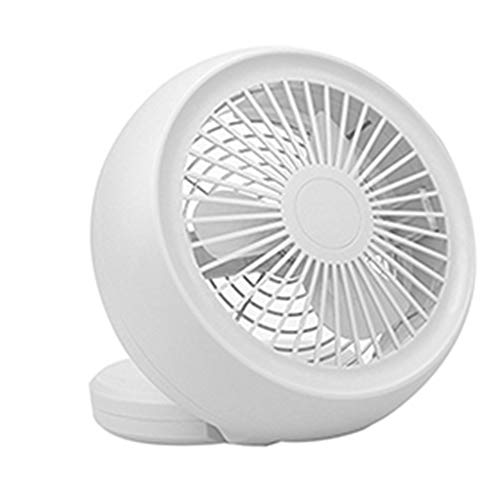 POEwjCCk Portable Air Conditioner with Low Noise Mini USB/Battery Desktop Cooling Fan for Home Office Easy to Carry White