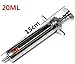 EatingBiting 20ml Reusable Stainless Steel Hypodermic Veterinary Animal Syringe Glass for Lab/Quality Stainless Steel/Simple Structure/with Locking Screws Simple Operation