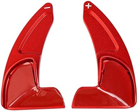 Interior Mouldings For Dodge Challenger 2015+ Car Interior Steering Wheel Shift Paddles Accessories For Dodge Challenger (Red)