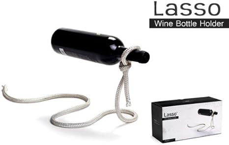 Amazon ボトルが宙に浮いている おもしろグッズ ロープワインボトルホルダー ワインラック ホルダー オンライン通販