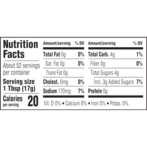 HEINZ SIMPLY TOMATO KETCHUP WITH NO ARTIFICIAL SWEETENERS (31 OZ BOTTLE)