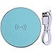 Fast Wireless Charger,Y Chen QI Wireless Charging Pad Stand for iPhone 8/8plus iPhone X Nokia,for Samsung Galaxy Note 8 S8, S8 Plus, S7, S7 Edge, S6 Edge Plus,Blue