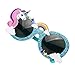 Ocean Line Unicorn Sunglasses – Party Favors, Novelty Shades, Party Toys, Funny Costume Glasses Accessories for Kids & Adults (Blue)