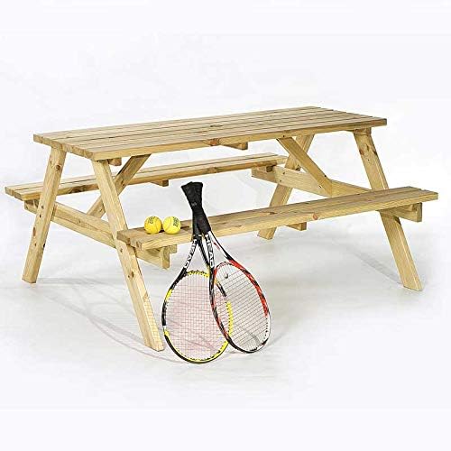 BrackenStyle Chester 6 Seat Picnic Table - A Frame Pub Bench Outdoor Garden Seating - 150cm Length (Green Pine)