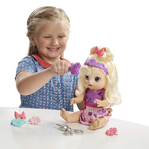 Baby Alive Haarzauber Baby mit blondem Haar, sprechende Puppe mit Haaren, die wachsen und kürzer Werden, Spielzeug für… – Bild 7