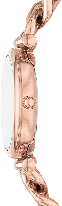 Carlie Uhr für Damen, Quarzwerk mit Edelstahl- oder Lederarmband Rose-Gold-Ton