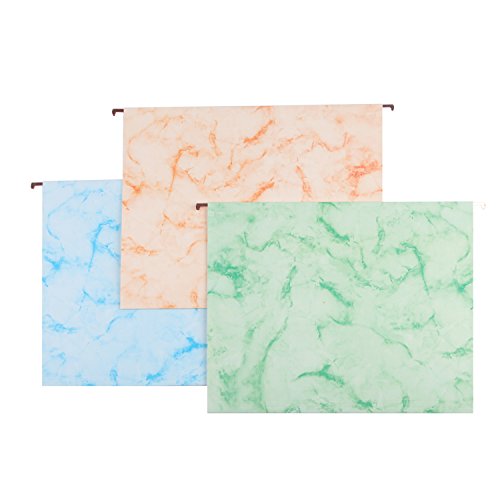 YOMA Marbling Hanging File Folders Marbleize File Folders 12pcs A Set---Assorted