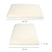 Bed Pillows for Sleeping Ergonomic-Low Loft Latex Pillow with Eye Mask-Dust Mite Resistant-Standard Soft by LEDIA