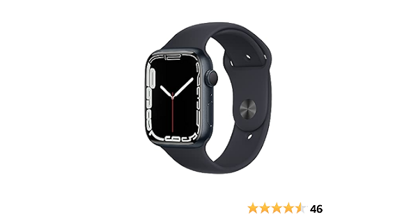 Apple Watch Series 7 (GPS, 45mm) - Midnight Aluminium Case with Midnight  Sport Band - Regular : Amazon.com.au