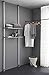 ALLZONE Bathroom Organizer, Over The Toilet Storage Rack, Over The Washer Shelf for Laundry Room (White/Grey, 4-Tier)