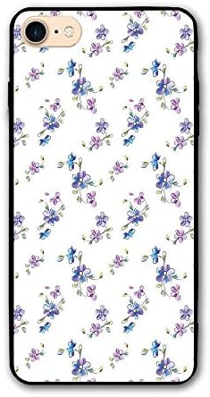 Haixia IPhone 7/8 Case 4.7 Inch Garden Decor Bridal Romantic Flowers Gentle Buds Bouquet Corsage Wedding Celebration Purple Blue Pink