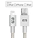 PureGear Braided Metallic Charge-Sync Cable for Apple Lightning devices - Silver 48