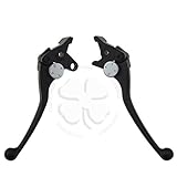 Brake & Clutch Levers - Kawasaki - ZX750 ZX7 ZX7R 89-03, ZX900 ZX9R 94-97, ZG1000 CONCOURS 92-06, ZX1000 ZX10 88-90, VN1500 VULCAN 87-00 - BLACK