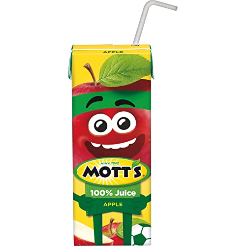 MOTT’S 100% ORIGINAL APPLE JUICE, 6.75 FL OZ BOXES, 32 COUNT (4 PACKS OF 8), 2 SERVINGS OF FRUIT, 100% FRUIT JUICE, GLUTEN-FREE, CAFFEINE-FREE, KOSHER, CONTAINS NO ARTIFICIAL COLORS OR SWEETENERS