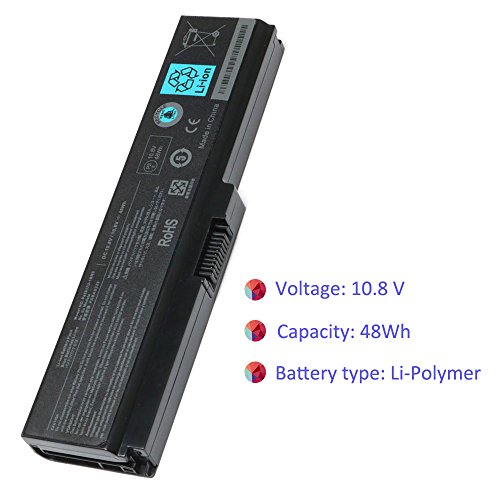 10.8V 48Wh New Laptop Battery for Toshiba PA3817 PA3817U-1BRS PA3819U-1BRS;Toshiba Satellite C655 L675 L675D L700 L745 L750 L750D L755 L755D M640 M645 P745 P770 P775