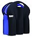 BUILT Six-Pack Soft-Grip Insulated Neoprene Beer Bottle Carrier Tote Black 6P-BLK