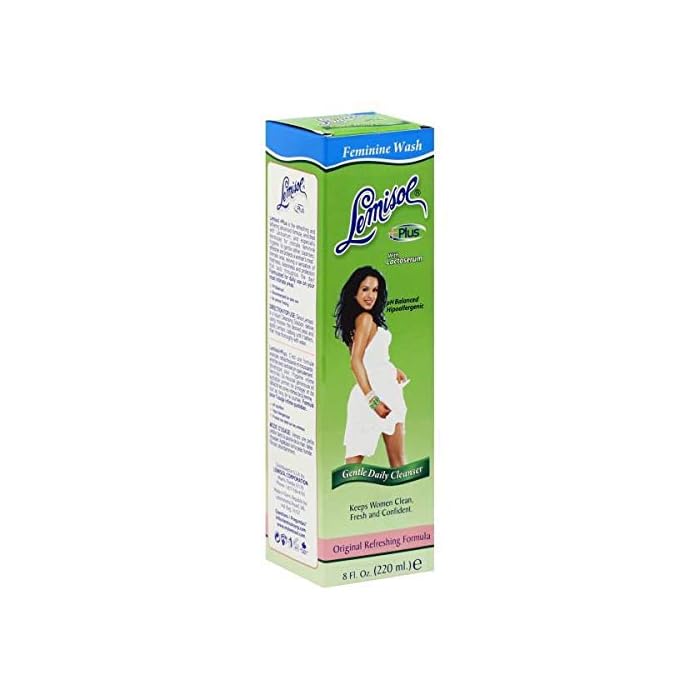 Lemisol Plus, Gentle Daily Feminine Cleanser, Original Refreshing Formula - 8 Oz (Pack of 3)