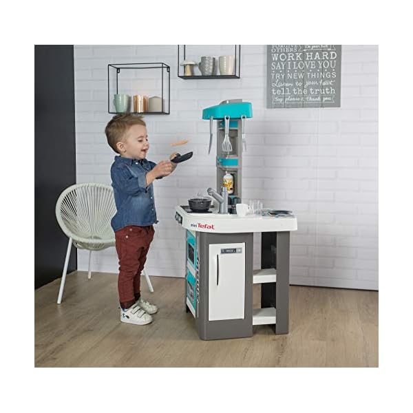 Smoby – Tefal Studio Bubble Küche – Spielküche für Kinder mit vielen Funktionen, Töpfen, Pfannen, Küchenbesteck, Herd… – Bild 4