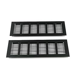 Geesatis 2 Pcs Louvered Ventilation Grille Air Vent