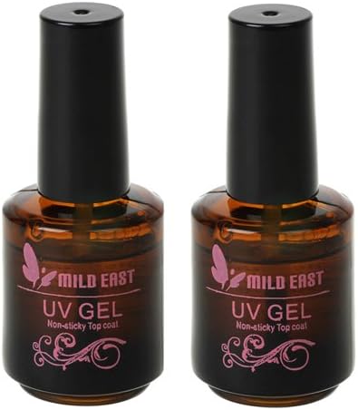 Mild East Nail Art Base Gel Top Coat Set (Non-sticky Top Coat)