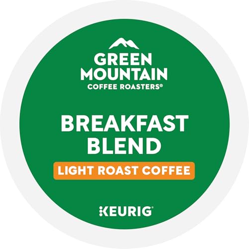 GREEN MOUNTAIN COFFEE ROASTERS BREAKFAST BLEND KEURIG SINGLE-SERVE K-CUP PODS, LIGHT ROAST COFFEE, 32 COUNT