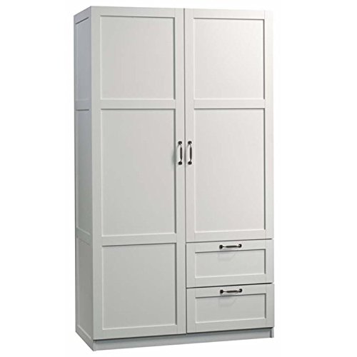 Pemberly Row 40" W Traditional Style Wardrobe Armoire, Storage